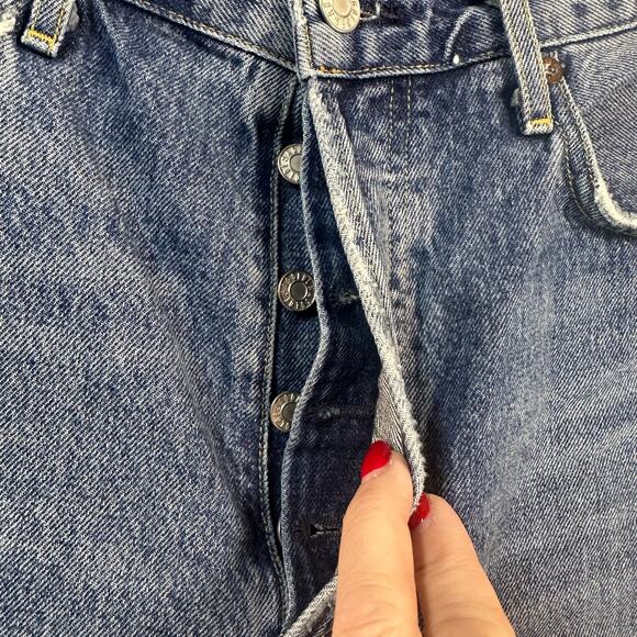 Agolde High Rise Cutoff Jean Shorts Dee Short Size 29 - Picture 5 of 7